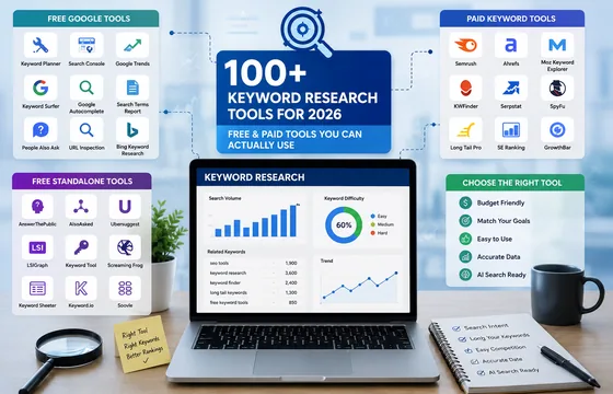 SEO Keyword Tool: 100+ Free and Paid Keyword Research Tools You Can Actually Use in 2026